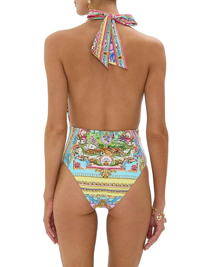 Camilla Plunge Halter One Piece Swimsuit 2