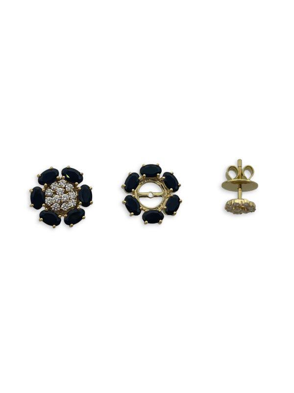 HUEB Bestow 18K Yellow Gold, Black Onyx & Diamond 2-In-1 Stud Earrings