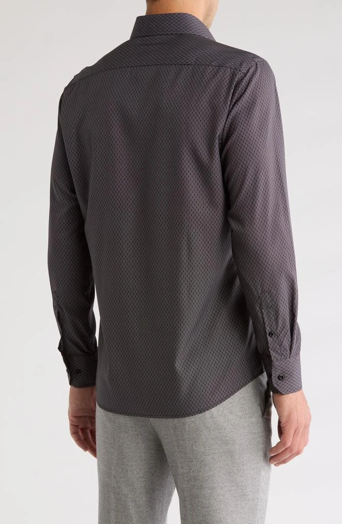 TR Premium Geo Print Stretch Button-Up Shirt 2