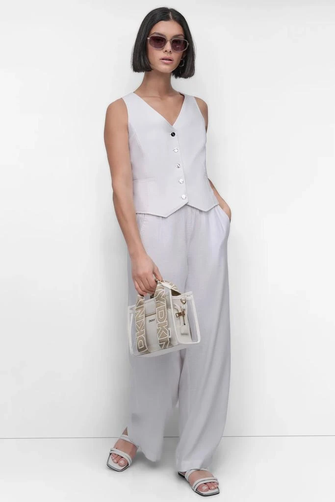 DKNY SLEEVELESS LINEN VISCOSE VEST 7