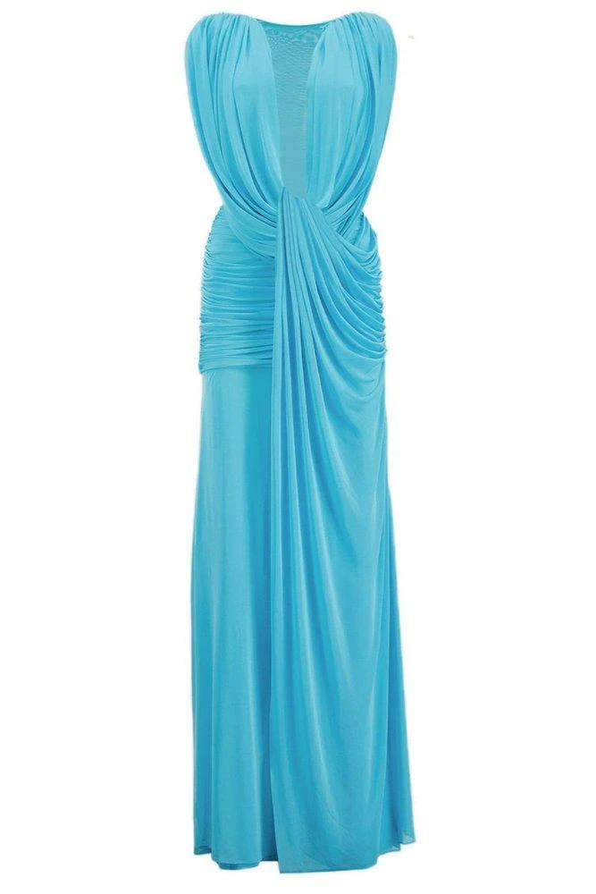 christopher esber sheer silk maxi dress Christopher Esber Sheer Maxi Dress | Grey