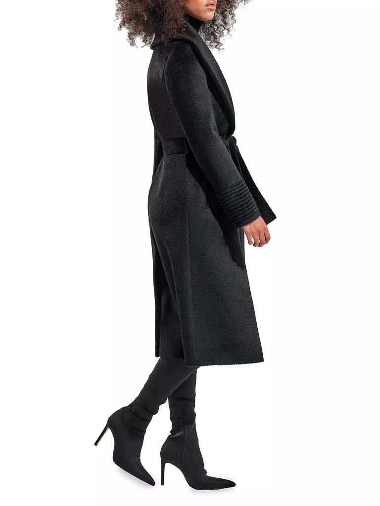 Sentaler Belted Alpaca-Blend Wrap Coat 4