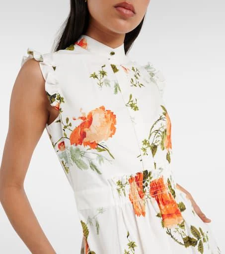 Erdem Floral cotton poplin midi dress 4