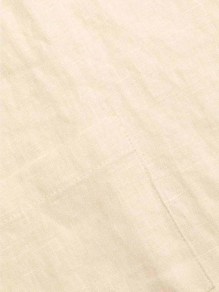 Hevron Alex Linen Tie Crop Shirt 7