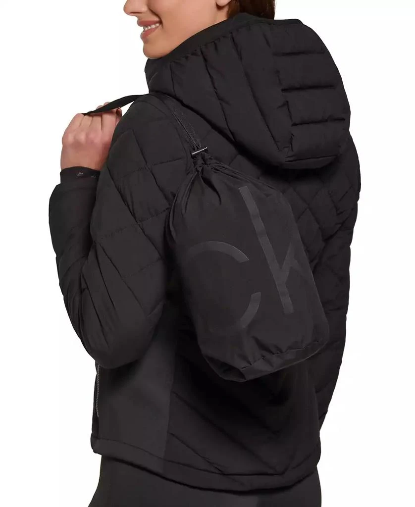 Calvin Klein Womens Side-Panel Hooded Packable Puffer Coat, Created for Macys 4