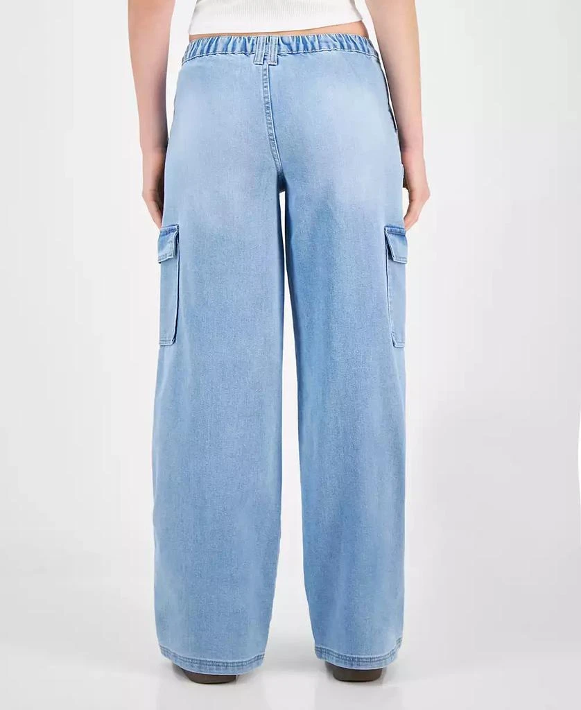 Celebrity Pink Juniors' Mid-Rise Wide-Leg Cargo Jeans 2