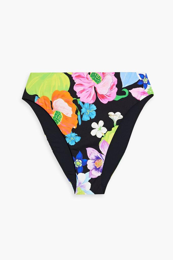 Camilla Crystal-embellished floral-print mid-rise bikini briefs