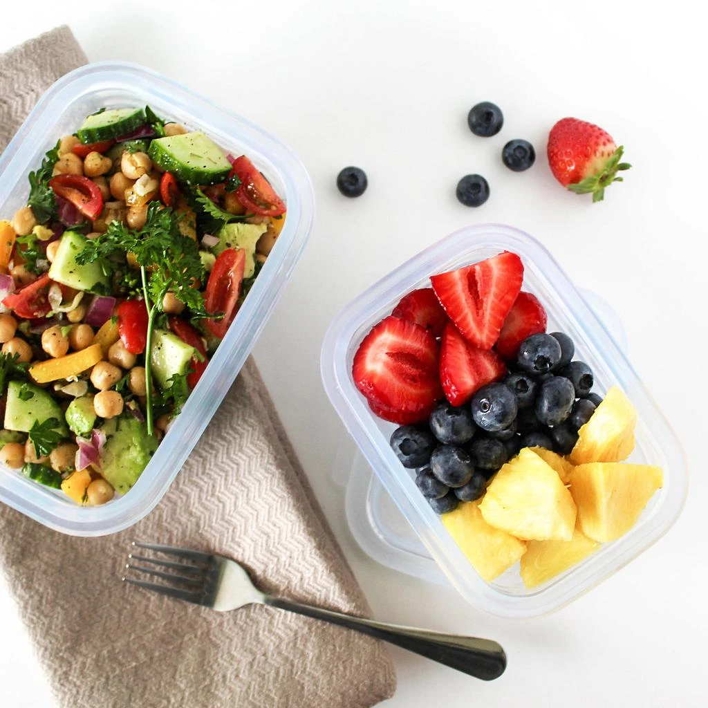 MNML Collapsible Silicone Food Storage Container Set of 6 - 1160 ml - Clear 4