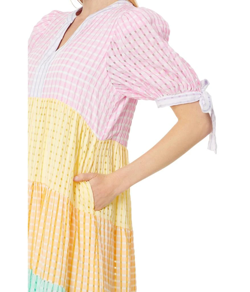 English Factory Colorblock Bow Tie Sleeve Maxi Dress 3