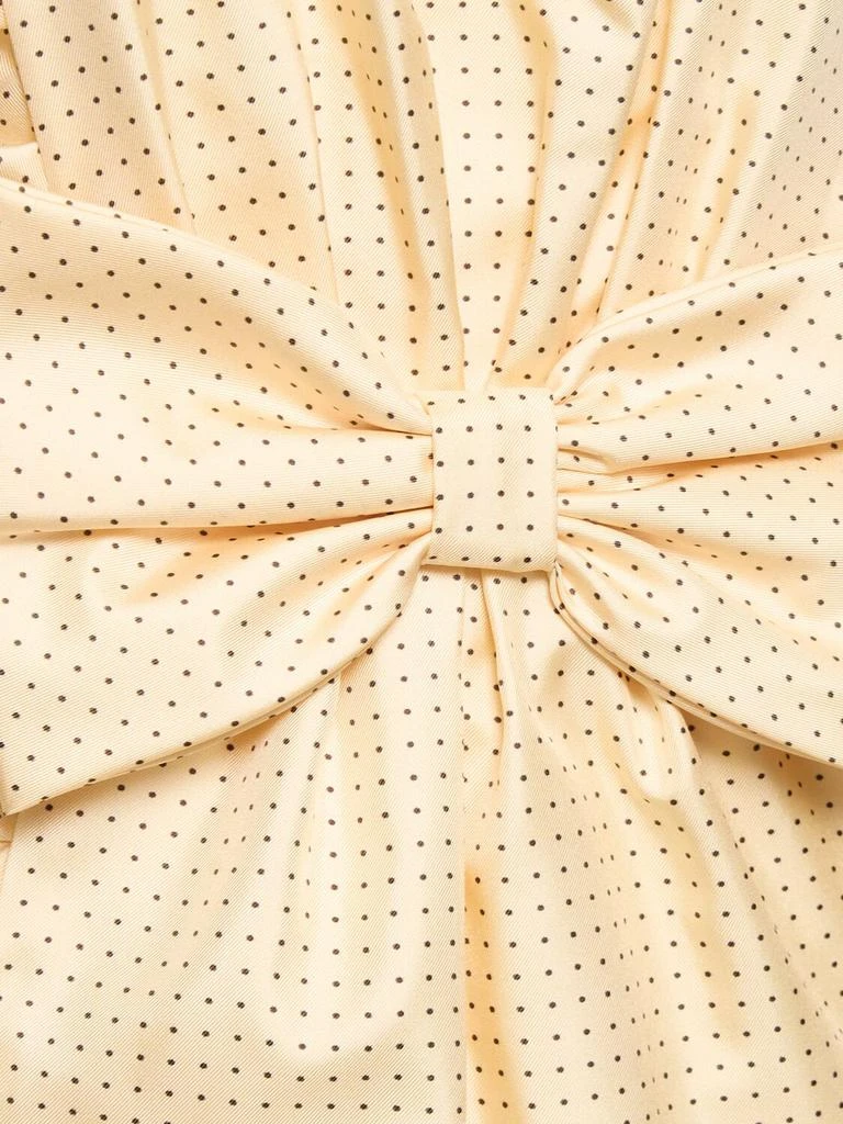 Alessandra Rich Polka Dot Silk Twill Mini Bustier Dress 3