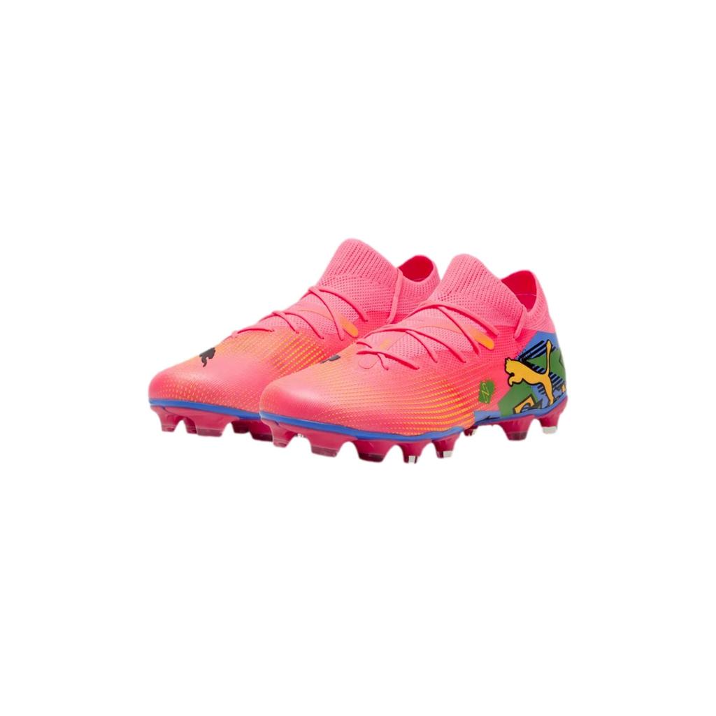 Puma Future 7 Match Neymar Jr Firm Ground/Artificial Ground Soccer Cleats Sunset Glow /  Black  107840-01 Men's