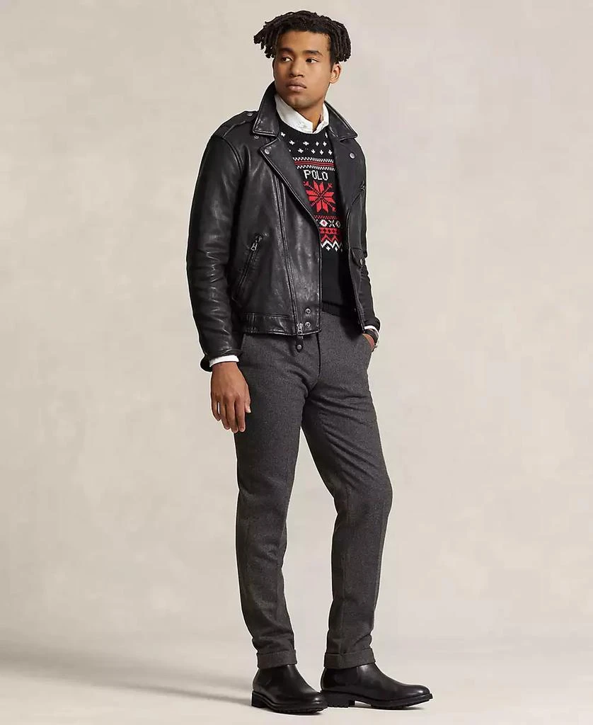 Ralph Lauren Men's Iconic Leather Motorcycle Jacket 5