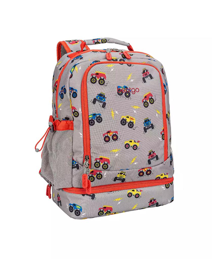 Bentgo Kids Prints 2-In-1 Backpack and Insulated Lunch Bag - Trucks