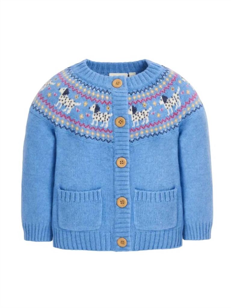 JoJo Maman Bébé Girl's Dalmatian Fair Cardigan