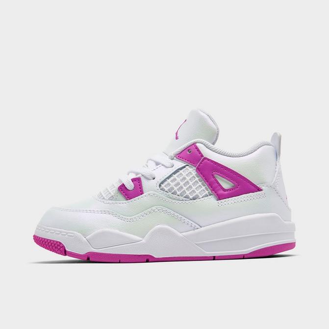 Jordan Girls' Toddler Air Jordan Retro 4 Basketball Shoes