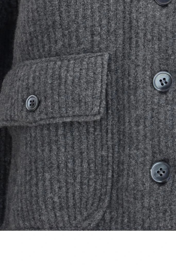 Thom Browne Thom Browne Stripe Buttoned Bomber Jacket 3