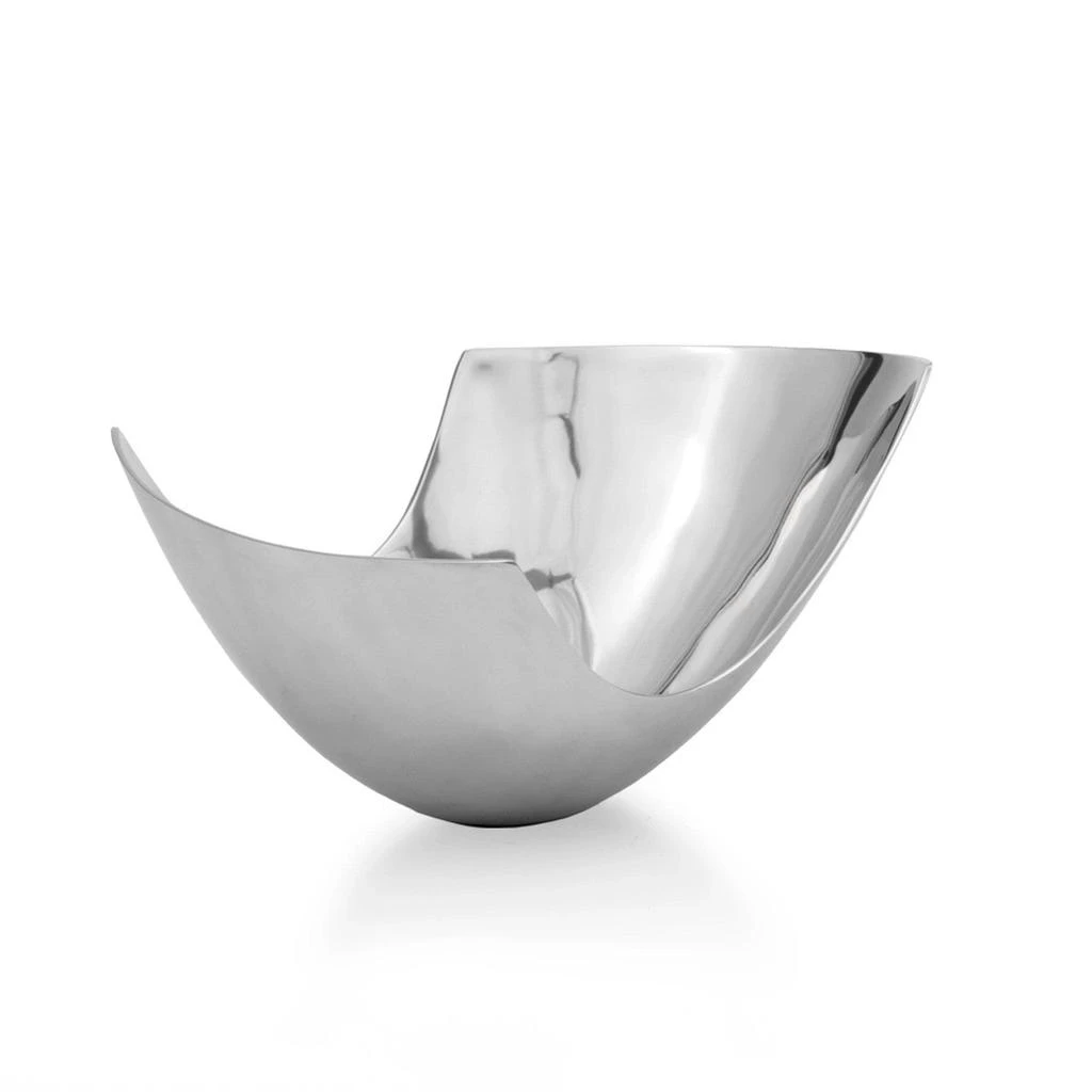 Hivvago 12" Mod Aluminum Scoop Centerpiece Bowl