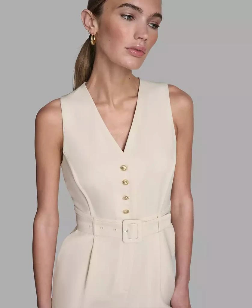 BCBG Women
s Iconic Stretch Sleeveless Romper 4