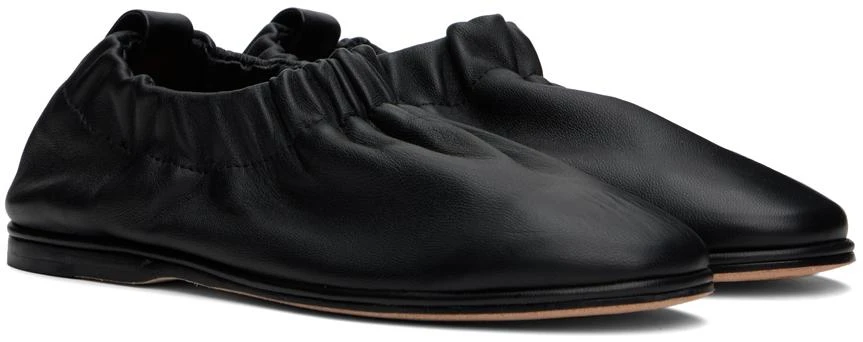 LAUREN MANOOGIAN Black Banded Ballerina Flats 4