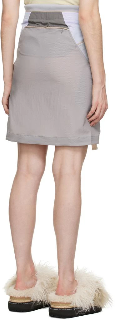 Hyein Seo Gray Paneled Midi Skirt 3