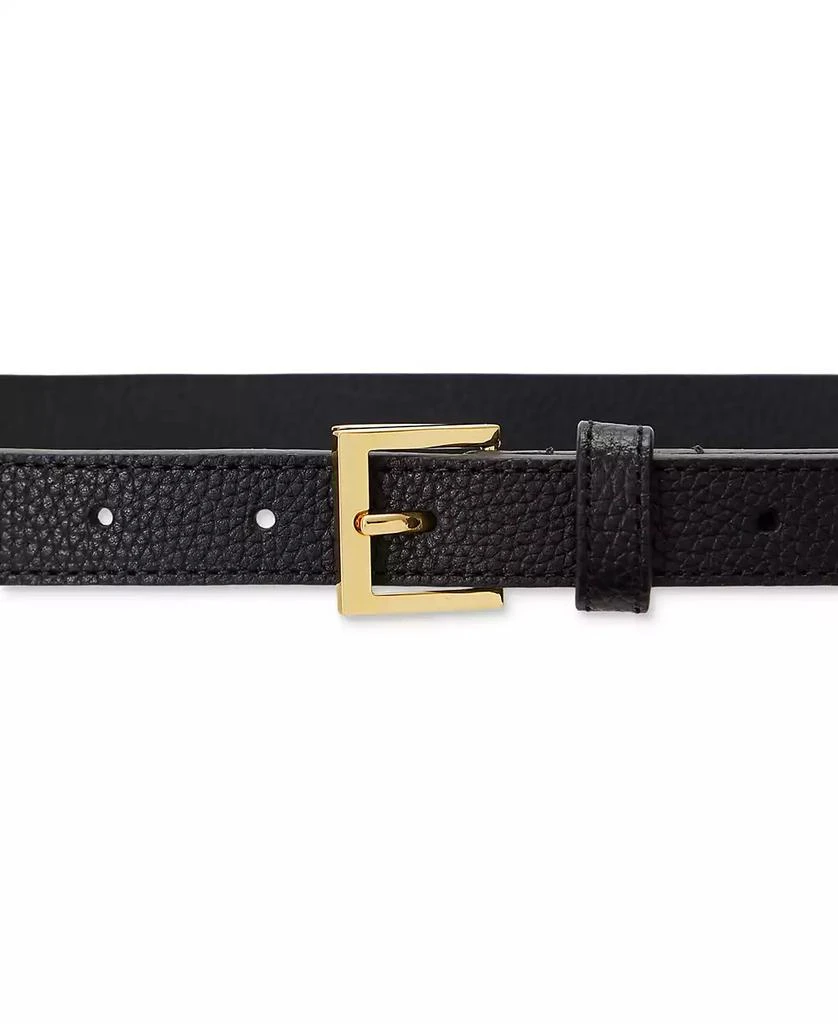 Lauren Ralph Lauren Women's Pebbled Leather Skinny Belt 2