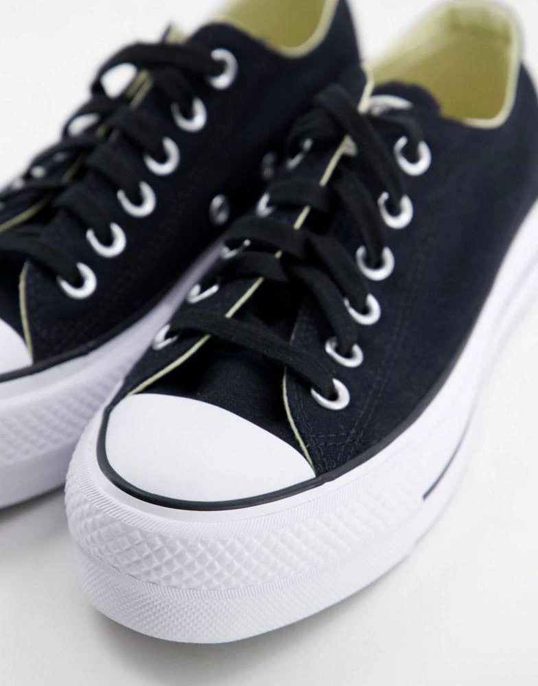 Converse Converse Chuck Taylor Lift Ox platform trainers in black