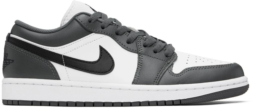 Jordan Gray & White Air Jordan 1 Low Sneakers 1