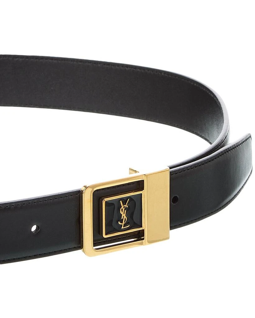 Yves Saint Laurent LA 66 Lacquered Leather Belt 2