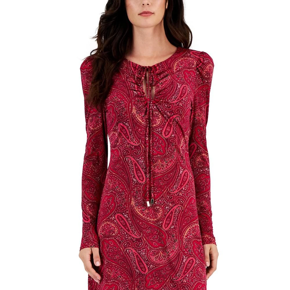 RACHEL Rachel Roy Women's Paisley Keyhole Mini Dress 4