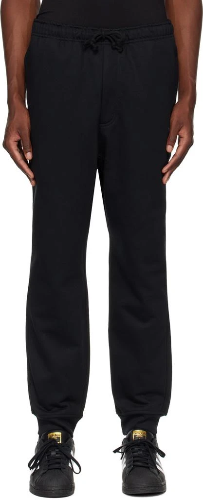 Y-3 Black Cuffed Sweatpants 1