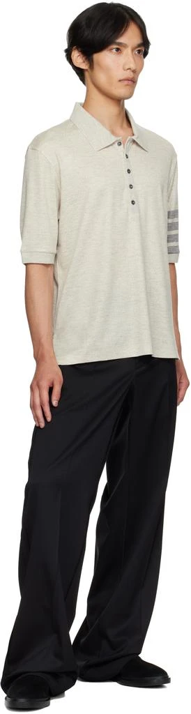 Thom Browne Gray Wool Jersey Polo 4