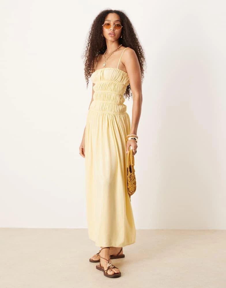 ASOS DESIGN linen blend shirred maxi dress in buttermilk On Sale Now with Up to 60% Off | Discover Exclusive Deals & Savings at BeyondStyle Authentic ASOS Home|women with Limited-Time ASOS DESIGN linen blend shirred maxi dress in buttermilk On Sale Now with Up to 60% Off | Discover Exclusive Deals & Savings at BeyondStyle Authentic ASOS Home|women with Limited-Time