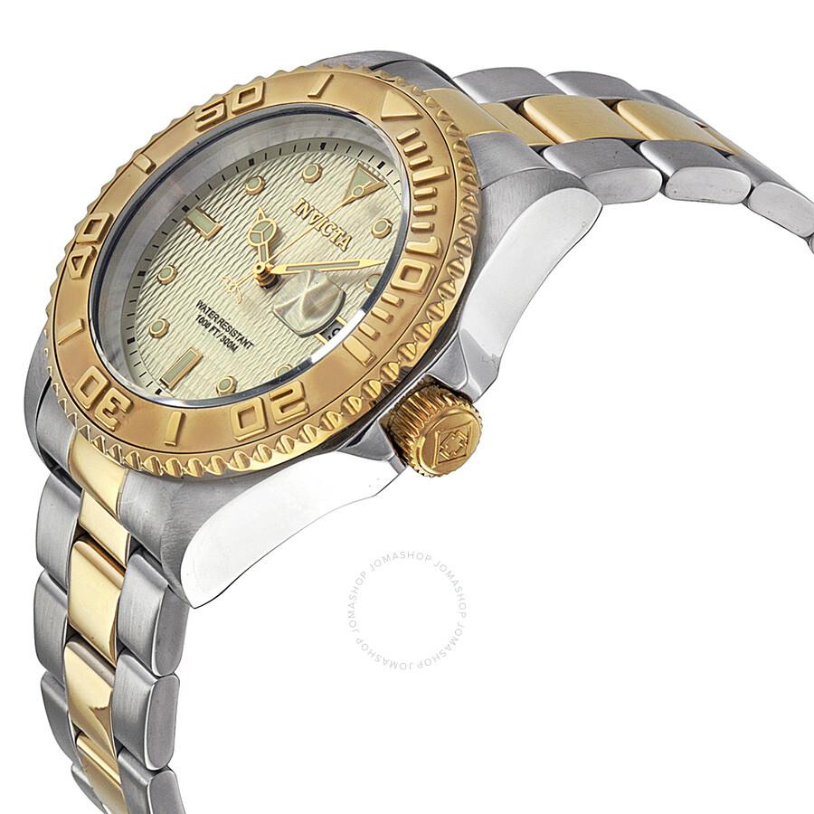 Invicta Pro Diver Automatic Champagne Dial Two-toneMens Watch 14343