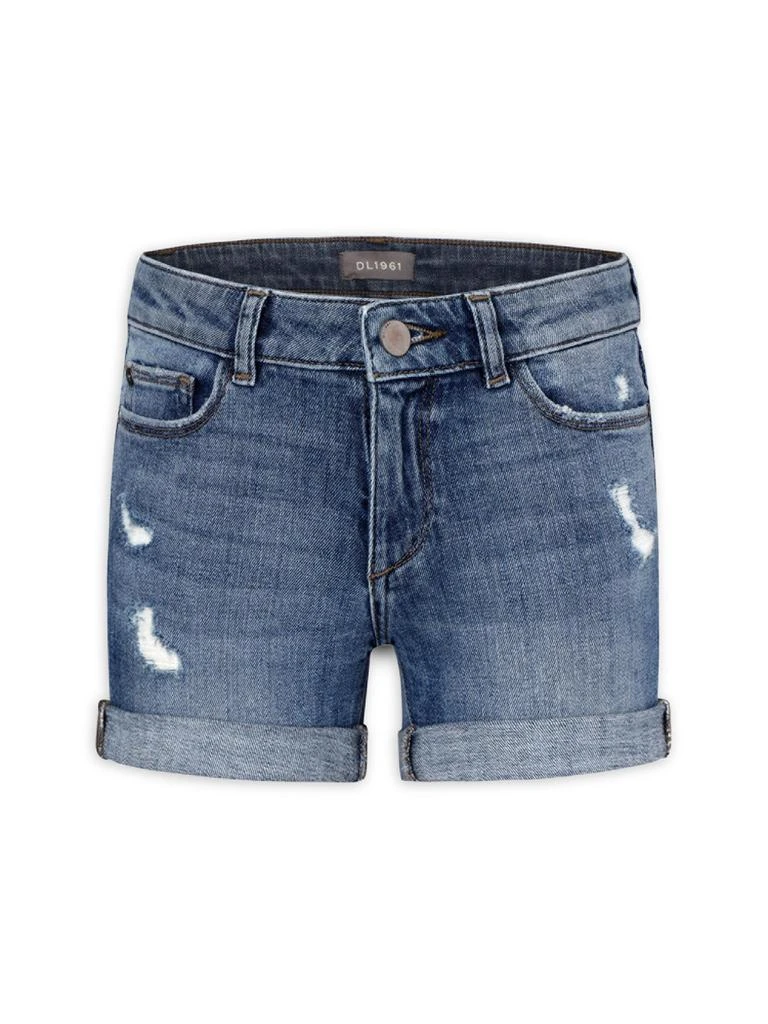 DL1961 Little Girl
s Distressed Cuffed Denim Shorts