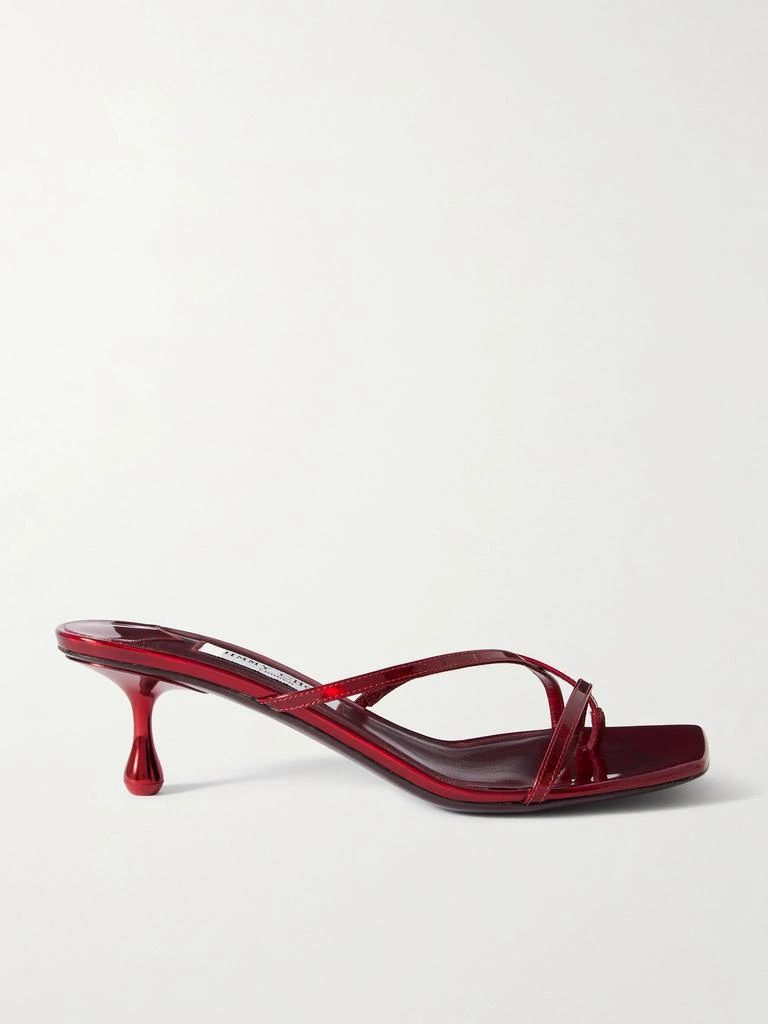 Jimmy Choo Etana 50 镜面皮革穆勒鞋  - IT37 1