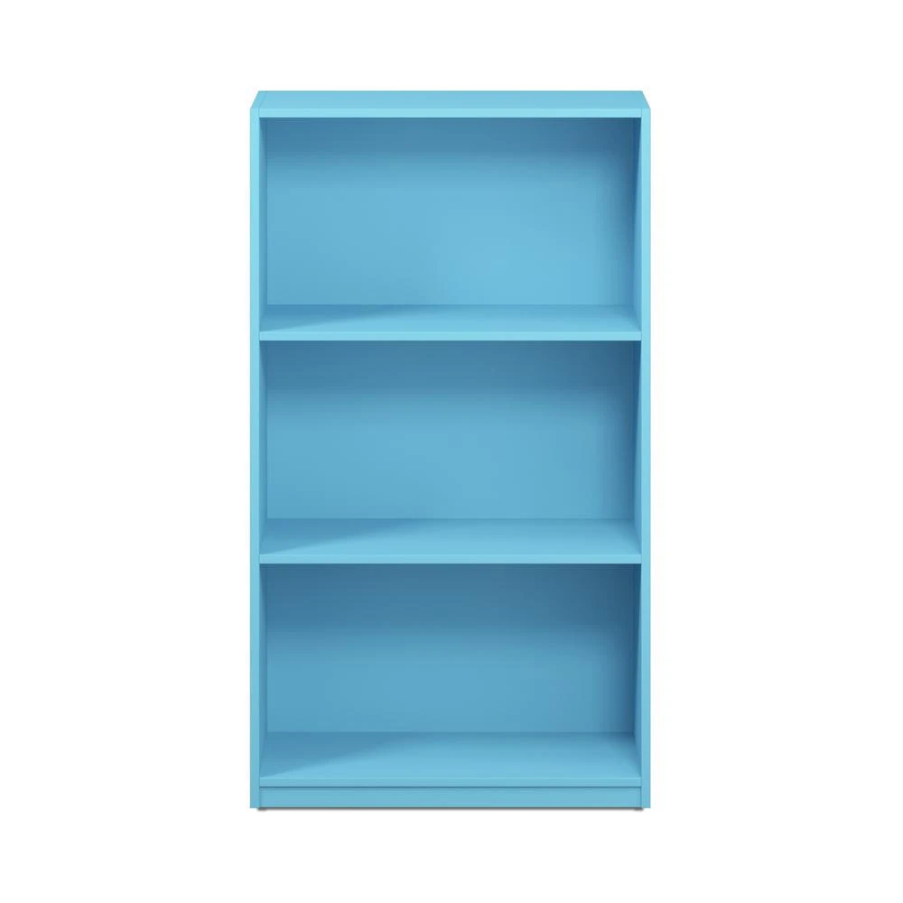 Furinno Basic 3-Tier Bookcase Storage Shelves, Light Blue, 99736LBL 3