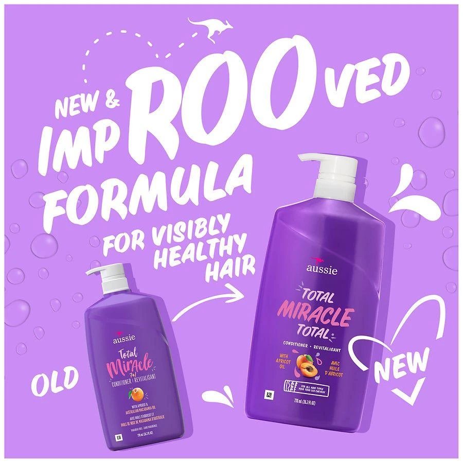 Aussie 7 Benefits Hair Conditioner for Damaged Hair, for All Hair Types Citrus, Florals, and Musk 2