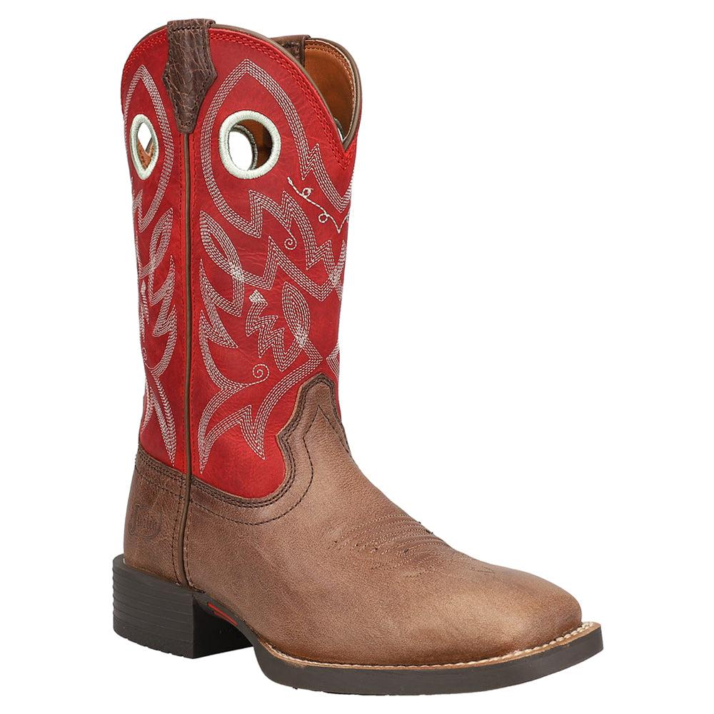 Justin Boots Liberty Water Buffalo Embroidery 11 Inch Wide Square Toe Cowboy Boots