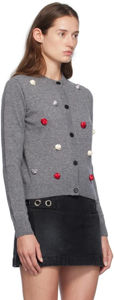 MSGM Gray Roses Cardigan 2