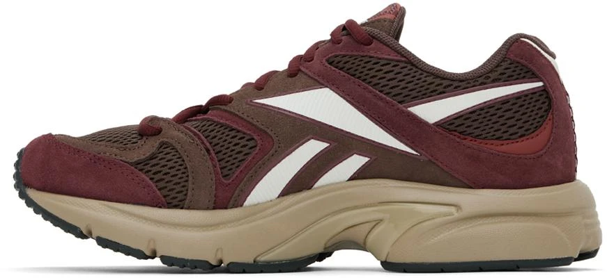 Reebok Brown & Burgundy Premier Road Plus VI Sneakers 3