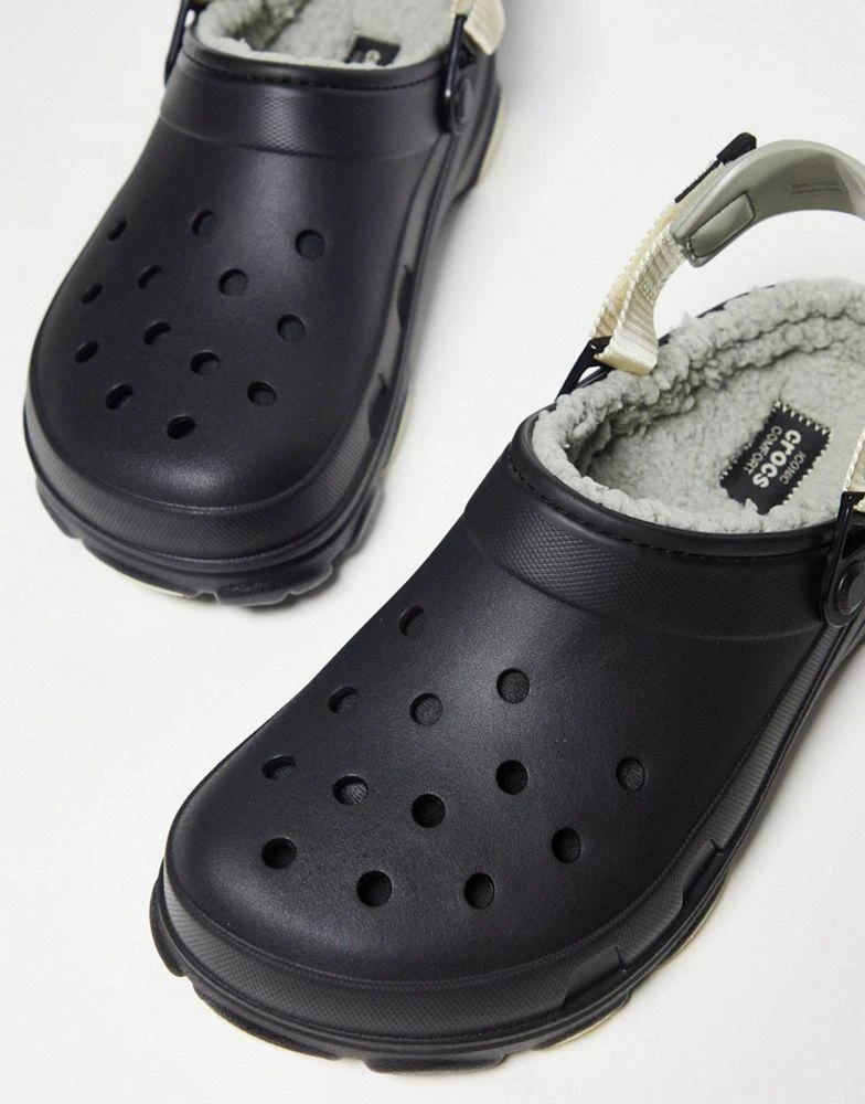 Crocs Crocs Unisex All terrain lined clogs in black 3