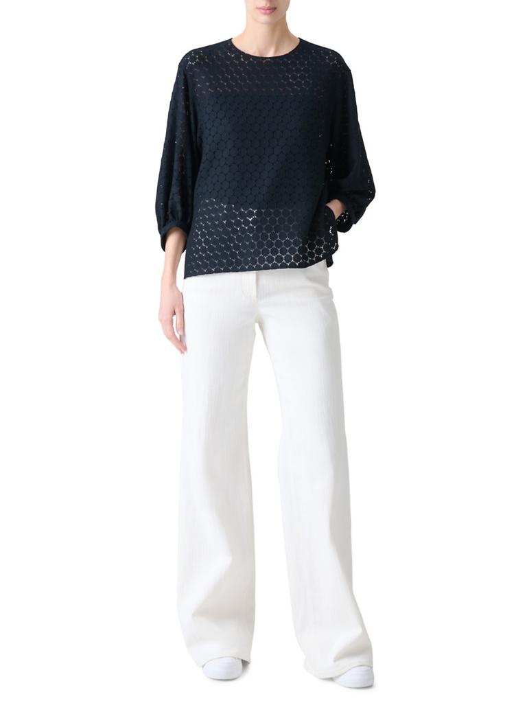 Akris Dot Lace Blouse
