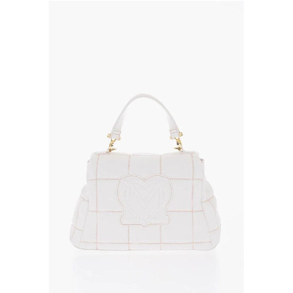 Moschino Moschino LOVE Quilted Faux Leather Bag with Golden Logo 3