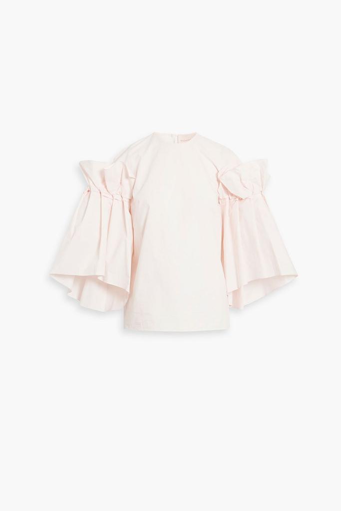 ROKSANDA Ruffled cotton-poplin top