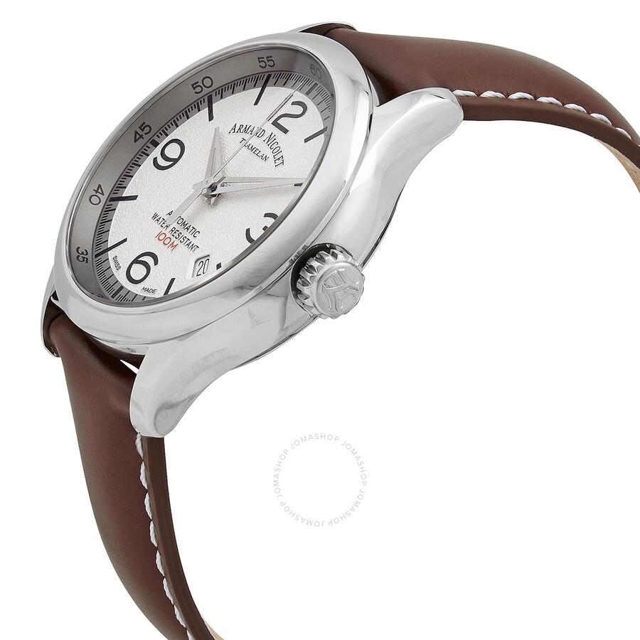 Armand Nicolet MHA Automatic White Dial Watch A840HAA-AG-P140MR2