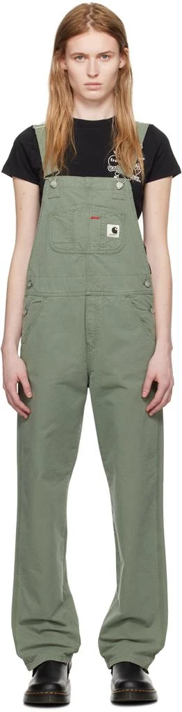 Carhartt WIP Green Bib Overalls 1