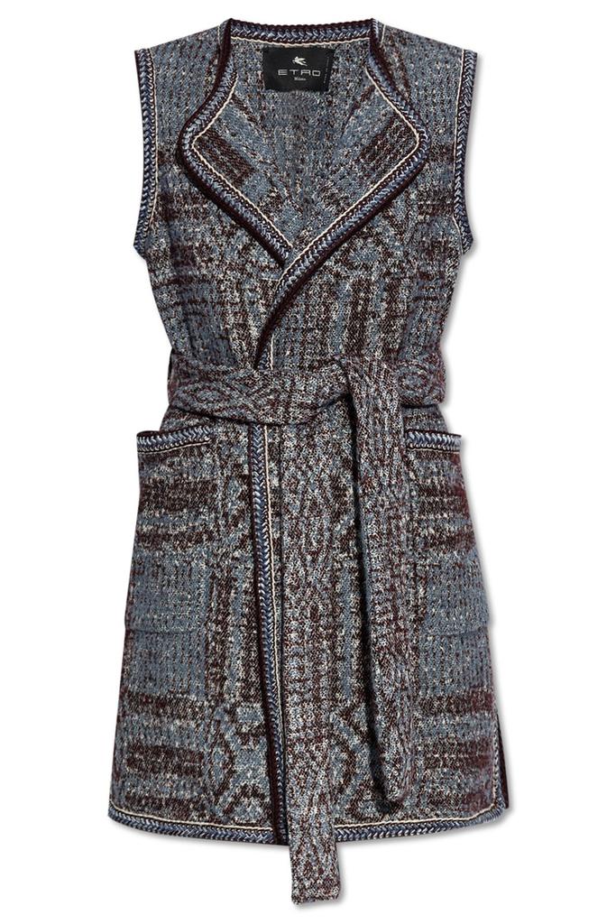 Shop Embroidered wool blend vest on Sale at BeyondStyle