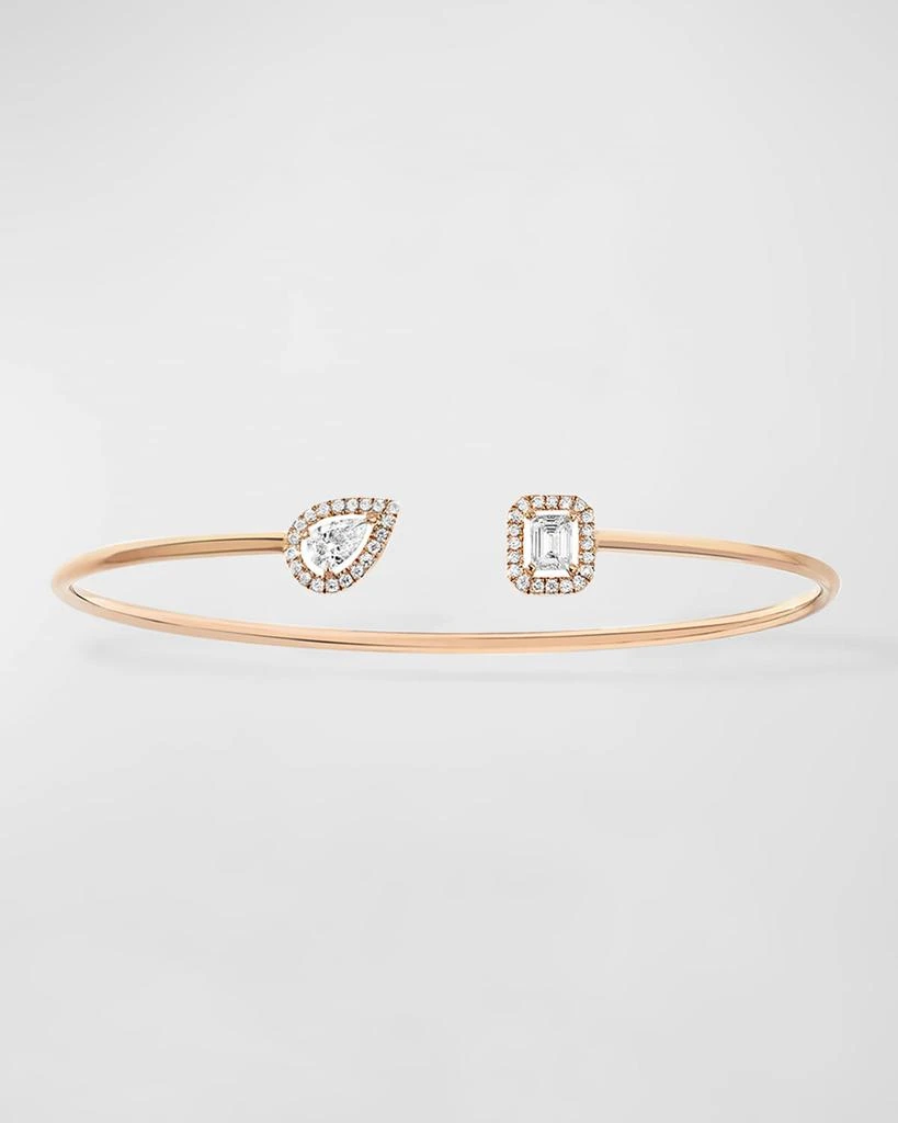 Messika My Twin Toi & Moi 18K Rose Gold Diamond Bangle Bracelet 1