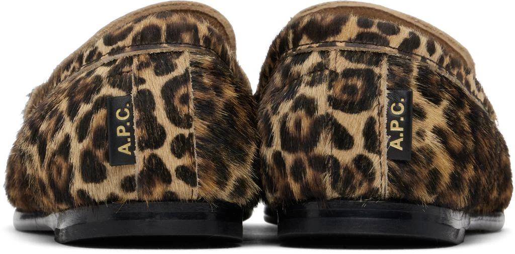 A.P.C. Black & Tan Swan Loafers 2