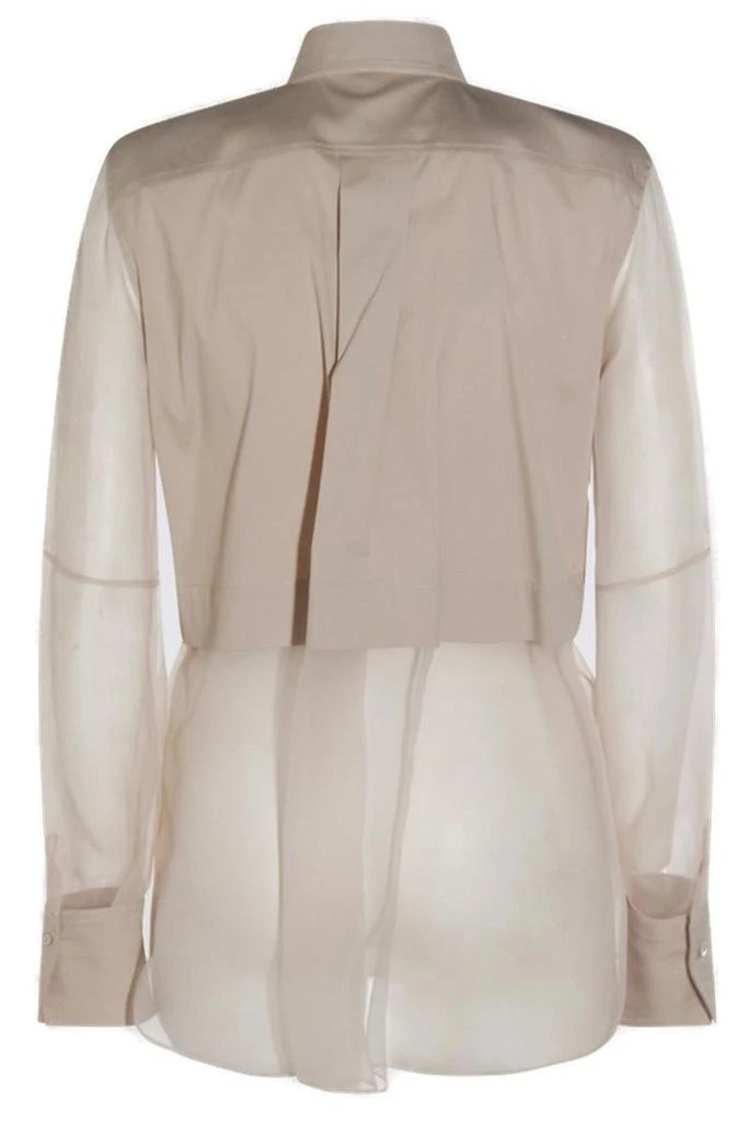 Brunello Cucinelli Brunello Cucinelli Monili-Chain Semi-Sheer Shirt 2